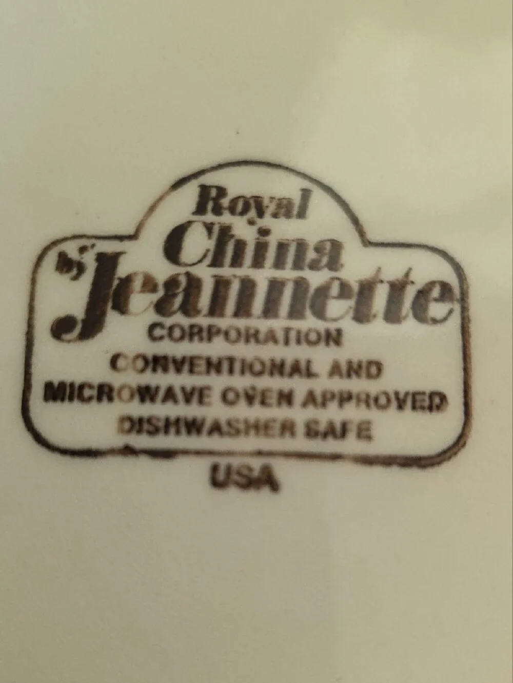 Royal China ceramic pecan